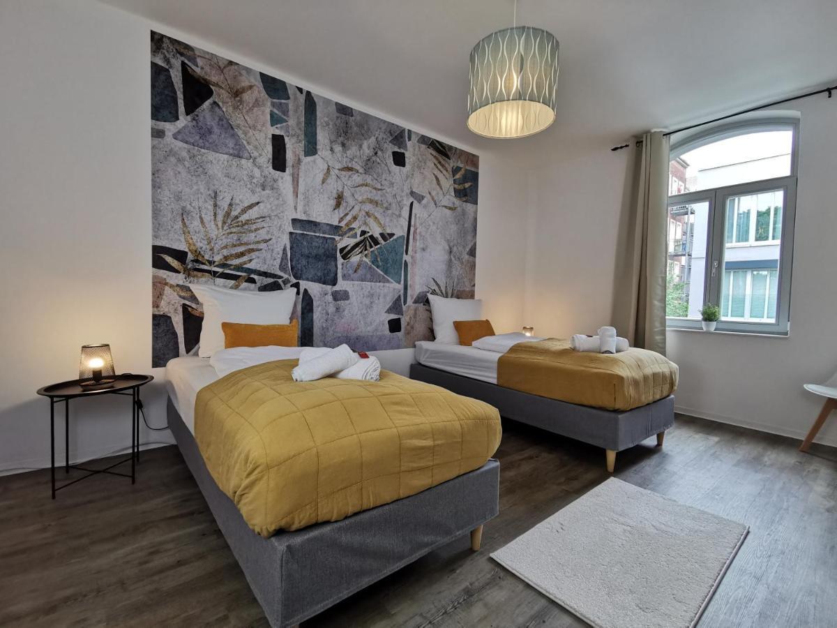 Bohnapartments - Town House Am Stadtpark - Gratis Parkplatz - Wlan Erfurt Exteriör bild